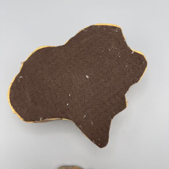 Vtg Hand Carved Tree Stump Trinket Box Removable Lid Mancave Cottagecore Deer - Picture 4 of 15